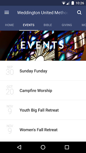 Weddington United Methodist Screen 2