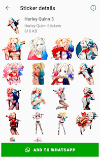 Harley Quinn Stickers for WhatsApp - WAStickerApps