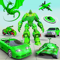 Flying Robot Car Games - Robot Shooting Games 2021