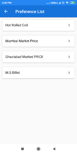 Steel Market Alerts Screen 2