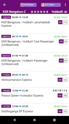 RailTime Screen 3