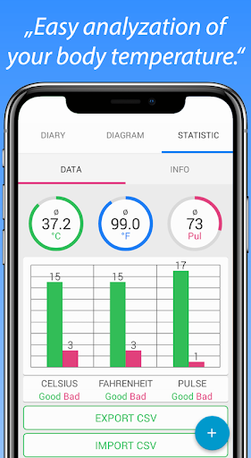 Body Temperature Fever Diary Screen 2