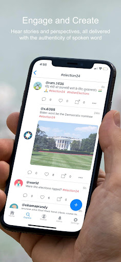 Velegraph: A Free Speech App Screen 3