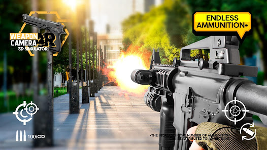 Screenshot 4 Simulador de armas AR cámara 3 android
