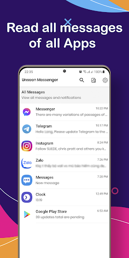 Android application Unseen Messenger screenshort
