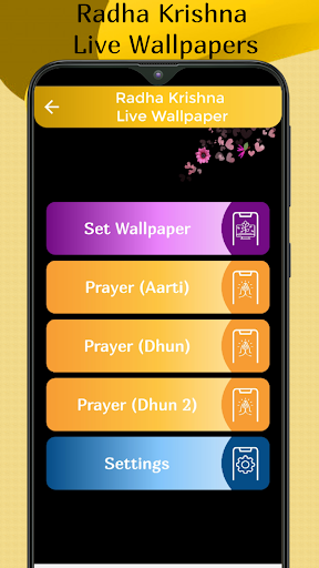 Android application Radhe Krishna Live Wallpaper screenshort