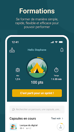 Android application IMMO-RACE screenshort