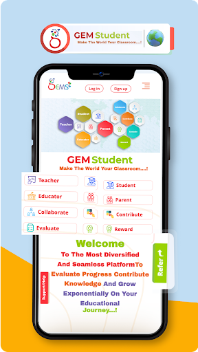 Android application GEMStudent screenshort