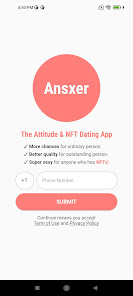 Ansxer - Attitude & NFT Dating  screenshots 1