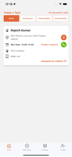 Samplify Phlebo Screen 3