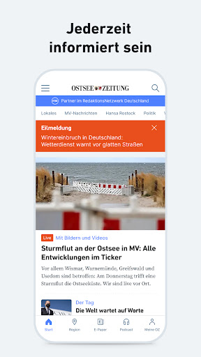 OZ - Nachrichten und Podcast Screen 2