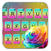 Rainbow Rose Keyboard Theme