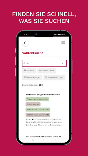 Cross7 Stadt-App Screen 2