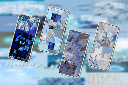 Screenshot 19 Papel pintado estético azul android