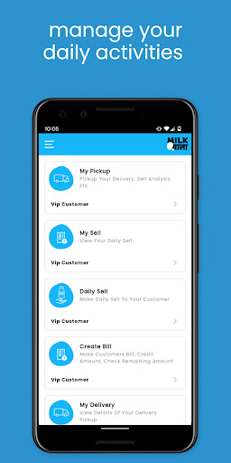 Android application Milk Wala - Delivery screenshort
