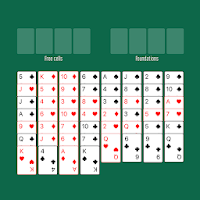 FreeCell Patience cards game