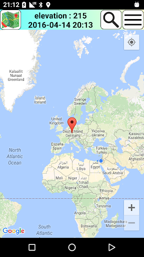 Android application world weather and tourist data screenshort