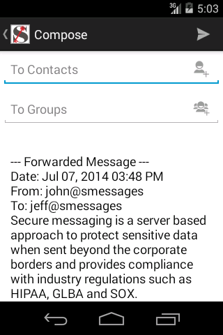 SMessages Screen 3