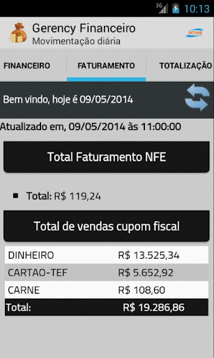 Android application Gerency Financeiro screenshort