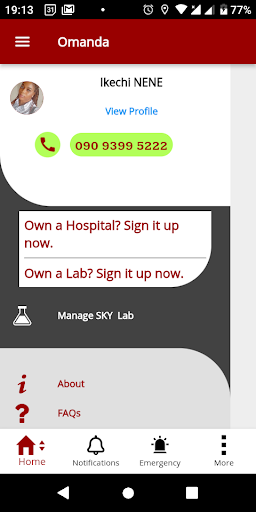 Omanda Health Tech Screen 2