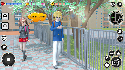 High School jogo de simulador de menina, escola vida virtual jogos de  aventura 3D::Appstore for Android