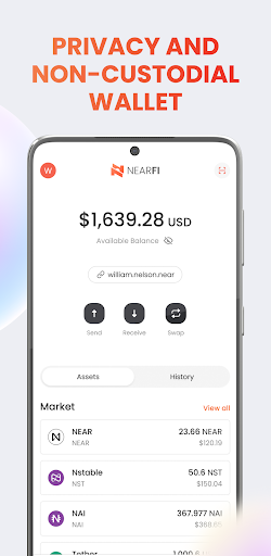 Android application NearFi - Near Wallet screenshort