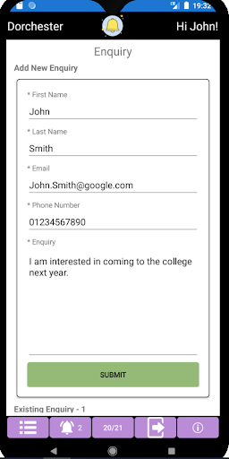 Android application Notification Live (DEMO) screenshort