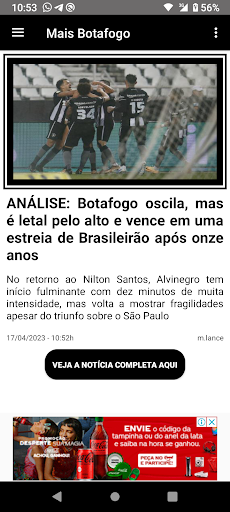 Mais Botafogo o Glorioso Screen 2