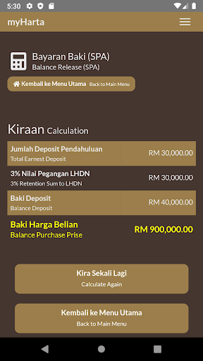 myHarta - Kalkulator Harta Screen 3