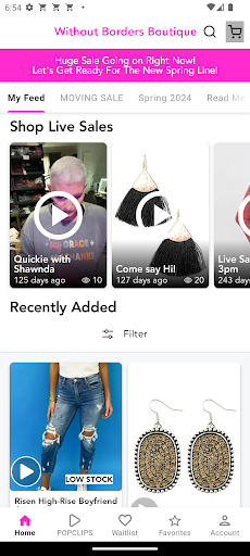 Android application Without Borders Boutique screenshort