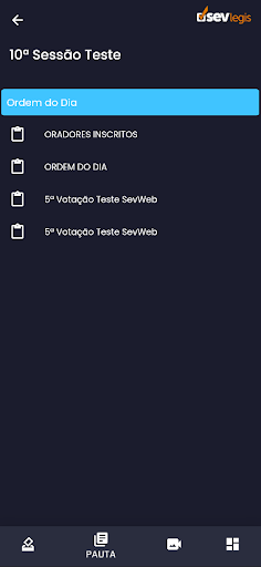 Terminal do Parlamentar Screen 3