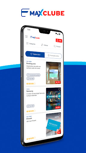 Android application Max Clube screenshort