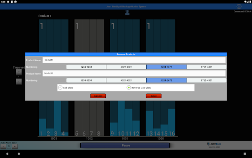 John Blue Blockage Monitor Screen 3