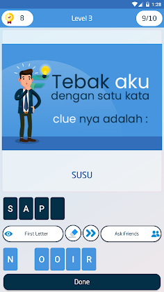 Tebak Satu Kata - VinDes Game - Screenshot 2