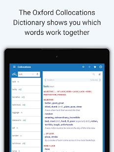 Oxford Collocations Dictionary Screenshot