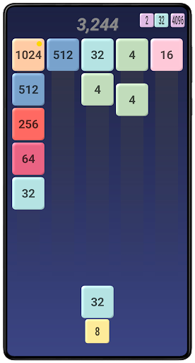 Android application Drop Blox - Number Block Game screenshort