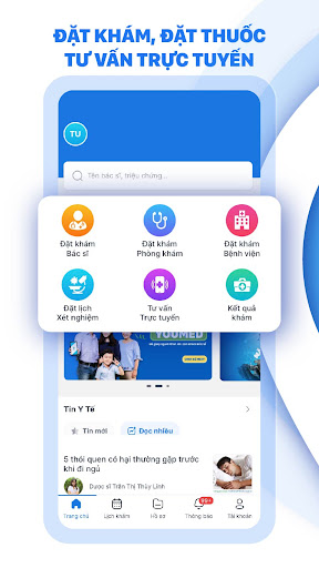 Android application YouMed - Ứng dụng đặt khám screenshort