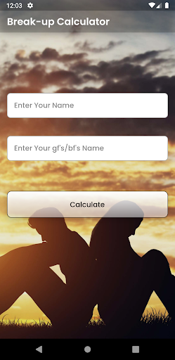 Android application Breakup Calculator screenshort