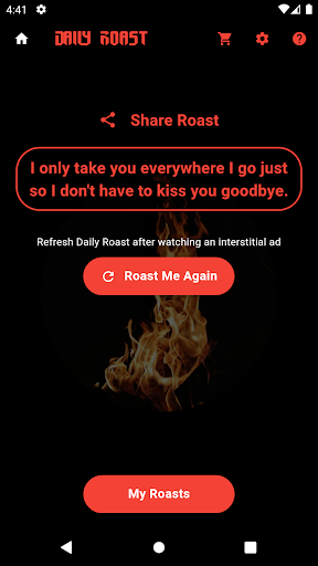 Android application Daily Roast screenshort