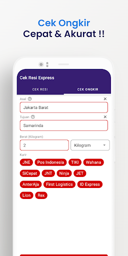 Cek Resi Express Screen 3