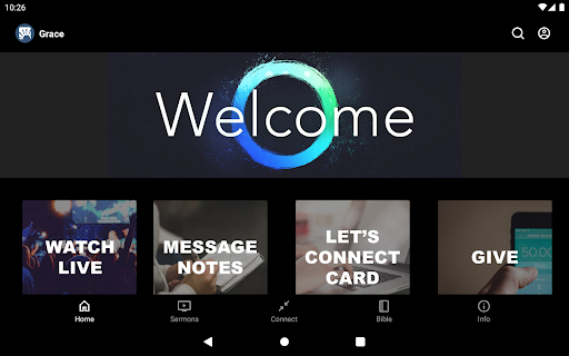 Screenshot of Grace Church App