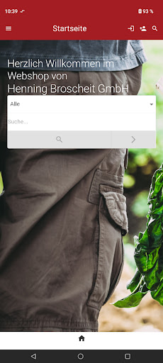 Android application Henning Broscheit Order App screenshort