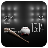 baseball weather widget/clock icon