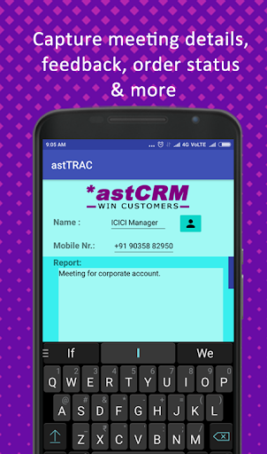 Android application *astTECS *astTRAC screenshort