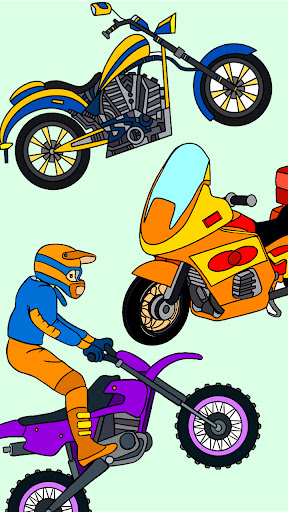 Bikes Color By Number Screen 2