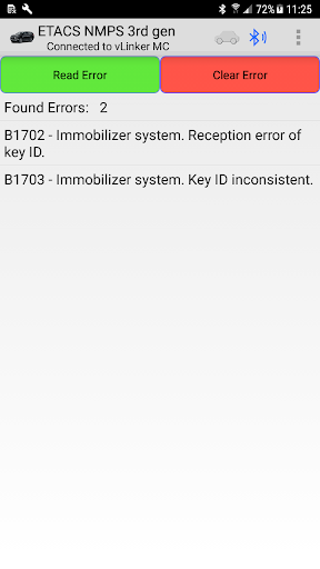 Android application ETACS NMPS 3rd gen screenshort