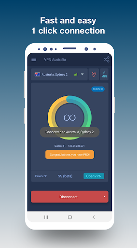 VPN Australia: Unlimited Proxy 1.90 screenshots 1