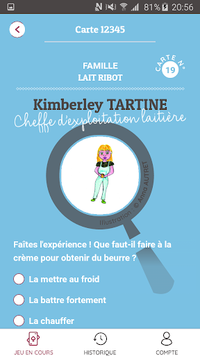 Enquête & Recette Screen 2
