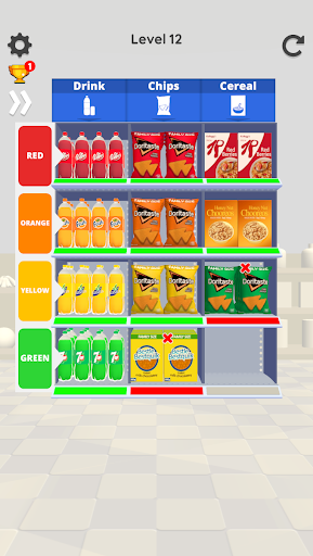 Shopping Sort Screen 2