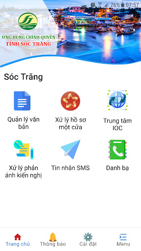 Android application Công chức Sóc Trăng screenshort